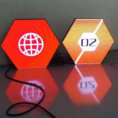 Waterproof Creative LED Display Panel / Indoor Hexagon LED Screen