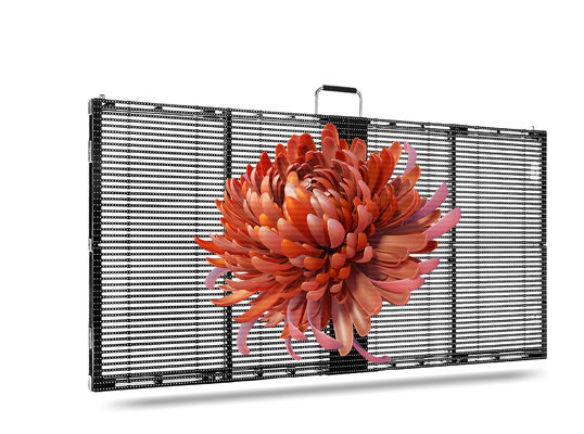 Thin and Light Outdoor Sealess Design Super Slim Transparent LED Screen