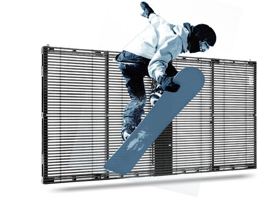 Lightweight Transparent LED Screen Display Video Wall 500*1000mm TRA-M PH10-10