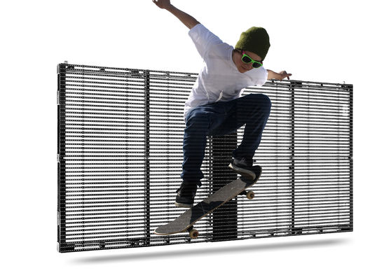 PH10-10 Waterproof See Through Led Screen Full Color LED Wall Screen Display Outdoor