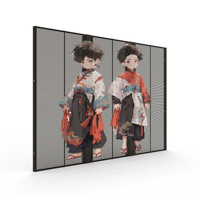 500mm*1000mm PH15-15 Outdoor Waterproof High Brightness LED Transparent Display screen