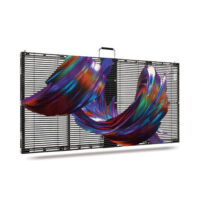 500mm*1000mm PH5-10 Outdoor wide viewing angle Transparent LED Screen Display