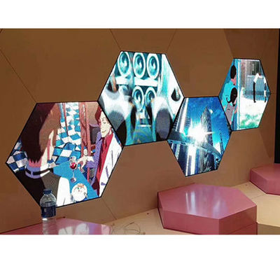 High Precision Hexagon LED Screen ,  Large Load Custom LED Display