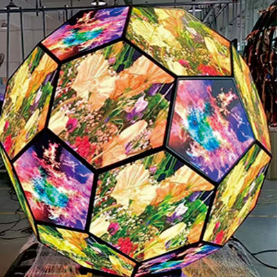 High Precision Hexagon LED Screen ,  Large Load Custom LED Display