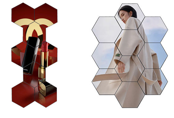 High Brightness Hexagon LED Display Full Color Creative Installation