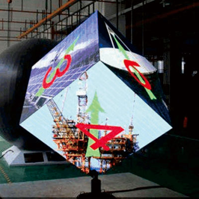 Hexagon Cylinder Custom LED Screen Display Full Color Large Load Modular Assembling
