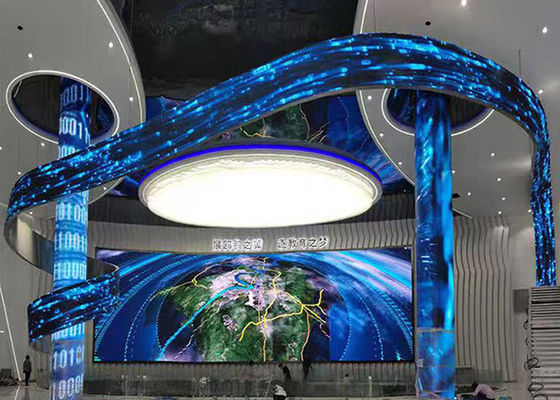 High resolution and brightness LED flexible screen SQ-R series is perfect for indoor and outdoor display