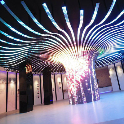 High resolution and brightness LED flexible screen SQ-R series is perfect for indoor and outdoor display
