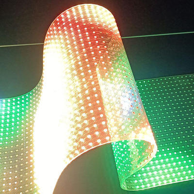 Customized LED Crystal Film Screen Full Color Display Solution with 100000 Hours Life Span