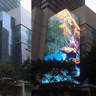Customized brightness Transparent LED Crystal Film Screen for Dynamic Visual Impact