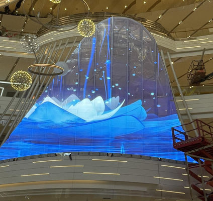 Intelligent Control LED Crystal Film Screen Remote Management High-definition Display