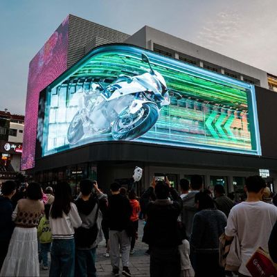 Low Consumption 3D LED Display Screen Outdoor Waterproof Customized