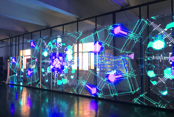 500*1000mm PH15-15 high precision LED Transparent Display Screen