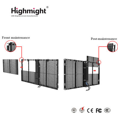 500mm*1000mm TRA-F PH3-7 outdoor modular assembling high brightness LED Transparent Display Screen