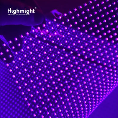 Highly Transparent LED Crystal Film Screen Ultra-thin Design Borderless Transparent Display