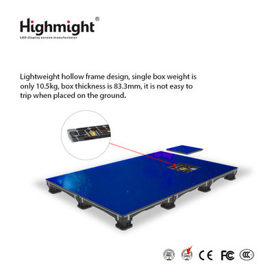 500mm*500mm DM PH3.9 RGB Floor Tiles , Interactive LED Light Floor Tiles