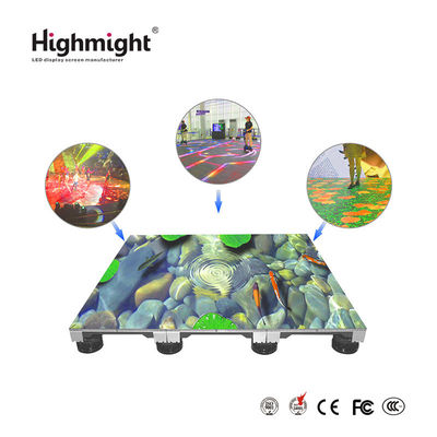 500mm*500mm DM PH3.9 RGB Floor Tiles , Interactive LED Light Floor Tiles