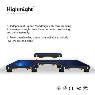 500mm*500mm DM PH3.9 RGB Floor Tiles , Interactive LED Light Floor Tiles