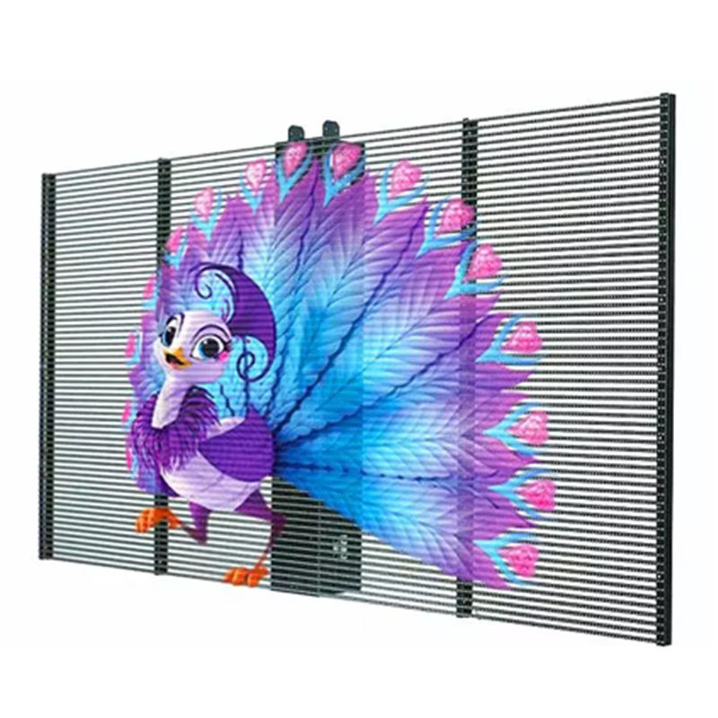 500*1000 TRA-M Indoor Transparent LED Screen Display Easy Installation in Shopping Mall