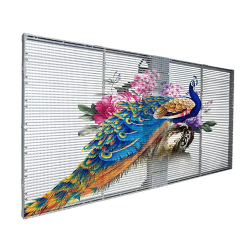 IP30 Transparent LED Screen Display Indoor 1000*1000 PH15-15 Various Control Ways