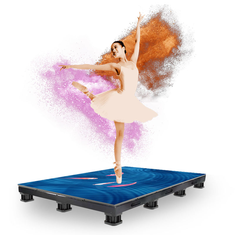 Full Color LED Dance Floor Tiles Moisture Proof Easy Install DM-R PH2.6