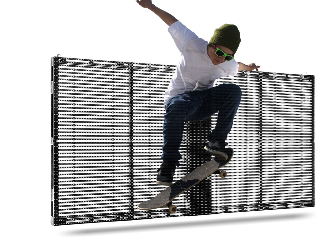 PH10-10 Waterproof See Through Led Screen Full Color LED Wall Screen Display Outdoor