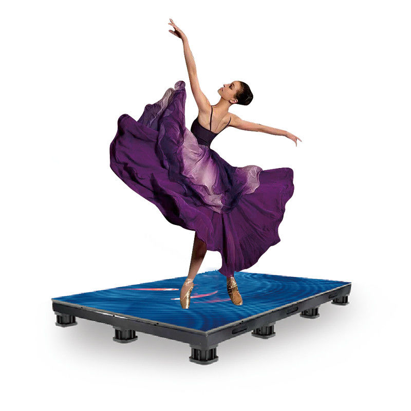 DM-R PH4.8 Lighted Dance Floor Panels , Full Color Interactive LED Floor Tiles