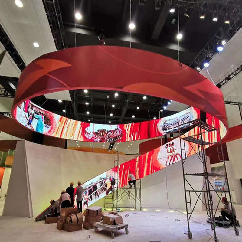 High resolution and brightness LED flexible screen SQ-R series is perfect for indoor and outdoor display