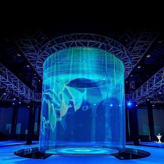Ultra-Thin Transparent LED Crystal Film Screen High Brightness Energy for Shopping Malls