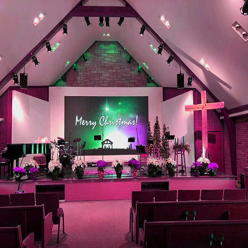 500*1000mm RS-A 4.8 Indoor video wall Die Casting Aluminum  rental LED display screen
