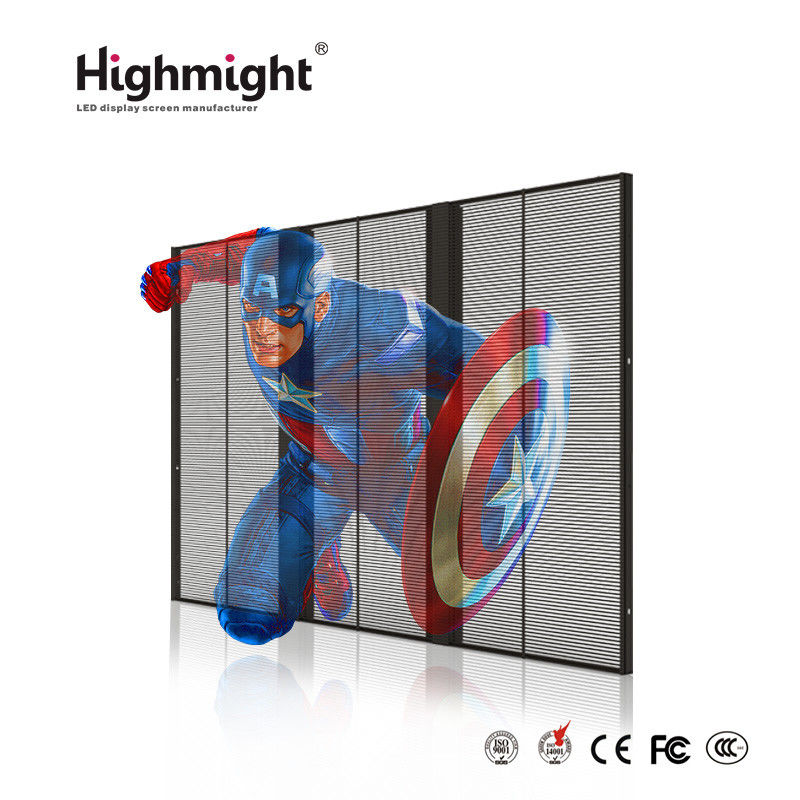 Indoor TRA-B 15-15 Transparent LED Screen Display 3D Advertising Screen Dual Maintenance Way