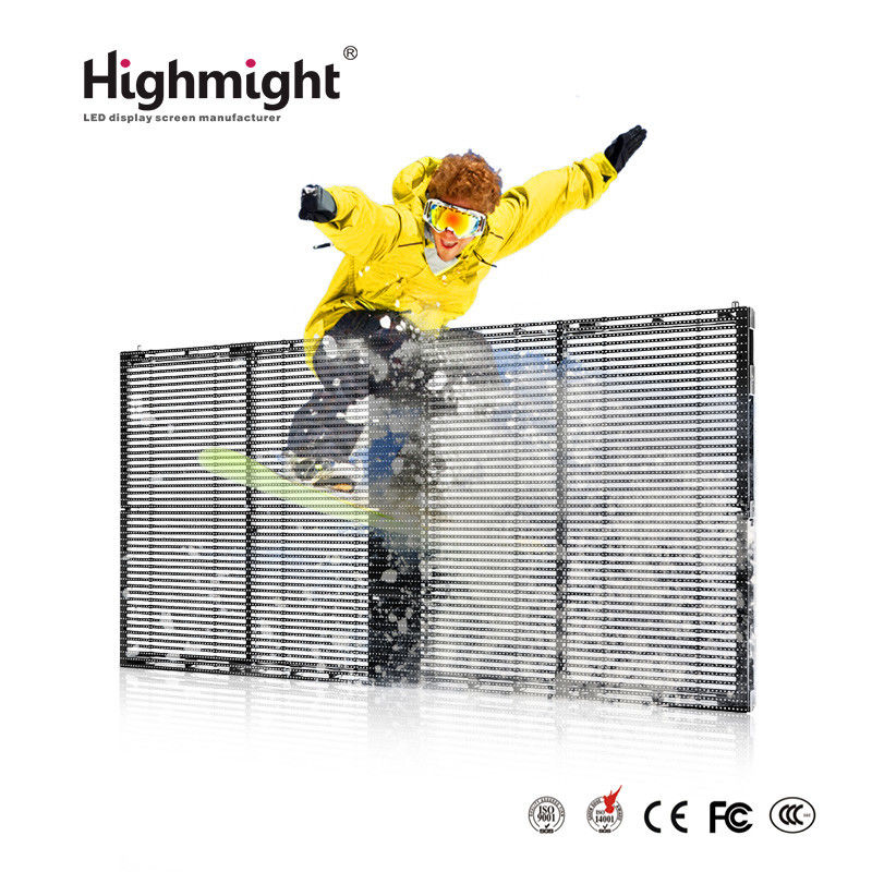 500mm*1000mm TRA-F PH3-7 outdoor modular assembling high brightness LED Transparent Display Screen